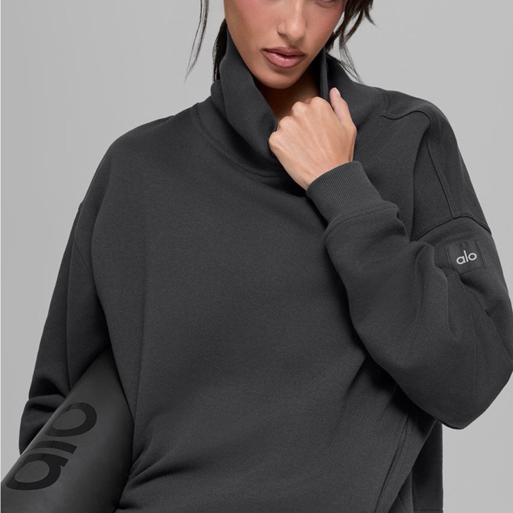 ALO Yoga Hazy Mock Nevk Turtleneck NWT